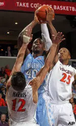 No. 7 Tar Heels Rally Past No. 25 Virginia, 54-51