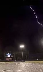 Game Two Of Chapel Hill Super Regional Suspended