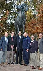 World's Largest Ram Unveiled In Front Of Kenan Football Center