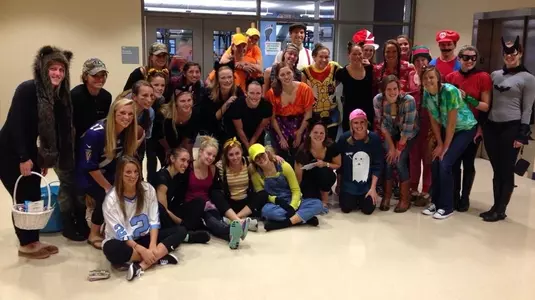 Tar Heels Celebrate Heeloween At Children's Hospital