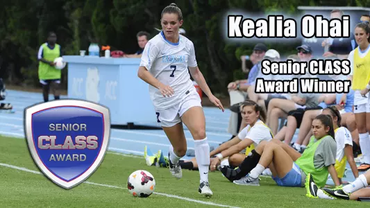 Carolina's Ohai Wins 2013 Senior CLASS Award