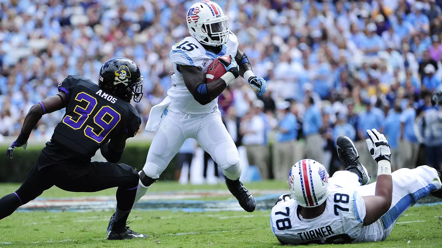 Tar Heels Fall To Pirates, 55-31