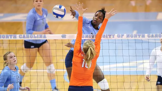 No. 18 Tar Heels Fall To No. 13 Wisconsin In Three Sets