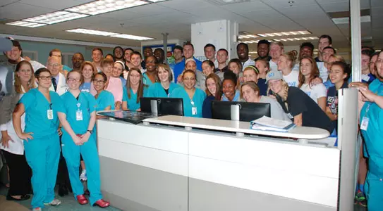 Tar Heels Make Annual Burn Center Visit