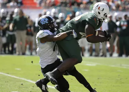 Miami Drops Tar Heels, 47-20