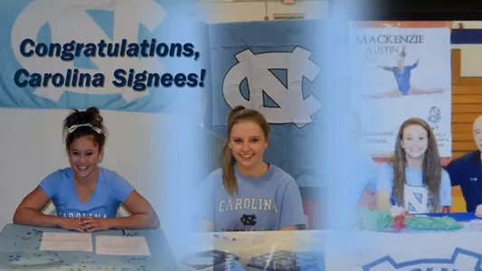 Three Gymnasts Sign With Tar Heels