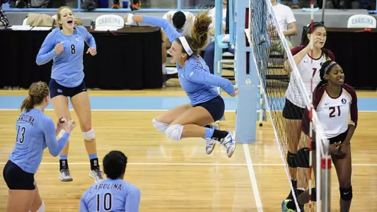 Carolina Volleyball Surges Past No. 3 FSU