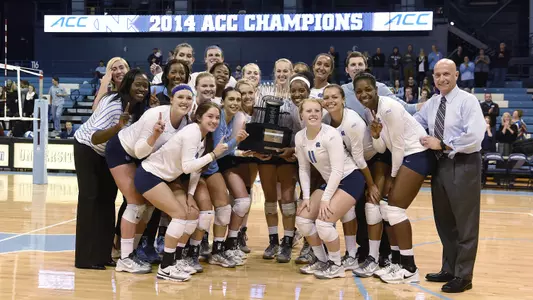 Carolina Volleyball Clinches ACC Title on Senior Night