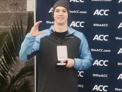 Gianino Sets UNC Record, Beals Earns Silver at ACC Meet