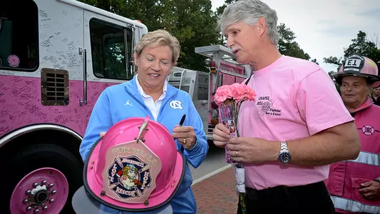 Pink Heals Tour Visits Coach Hatchell