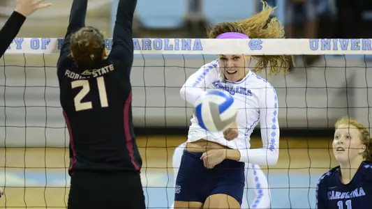 No. 18 Seminoles Escape Tar Heels in Five Sets