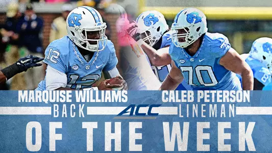 Williams, Peterson Named ACC Players Of The Week