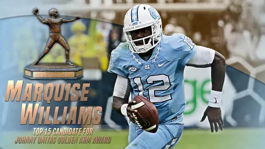 Williams On Johnny Unitas Golden Arm Award Top 15 List