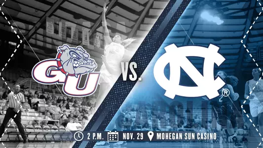 Carolina Takes On Gonzaga Sunday At Mohegan Sun