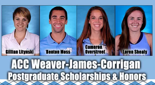 Four Tar Heels Earn ACC Weaver-James-Corrigan Honors