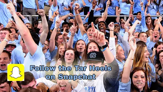 Follow The Tar Heels On Snapchat