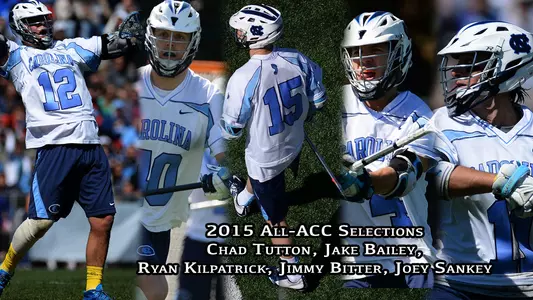Five Tar Heels Named To 2015 All-ACC Team
