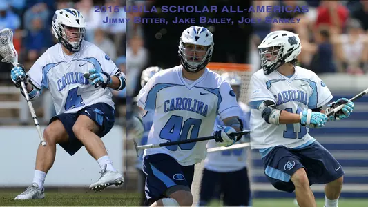 UNC Trio Recognized As USILA Scholar All-Americas