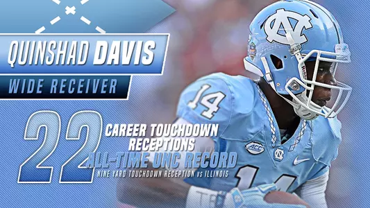 GoHeelsTV: Quinshad Davis Breaks TD Record