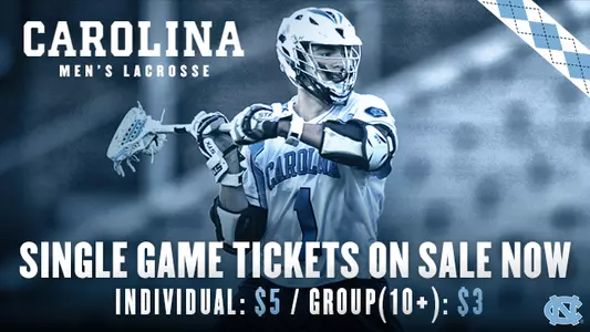 Tar Heel Men's Lacrosse Tickets Now On Sale