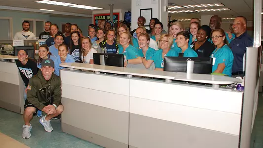 Annual Burn Center Visit Is A Highlight For Heels