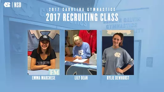 Tar Heels Sign Three Gymnasts