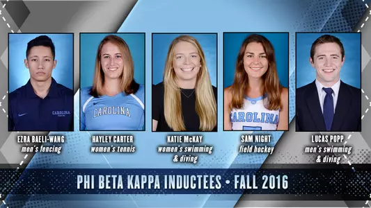 Five Student-Athletes Inducted Into Phi Beta Kappa