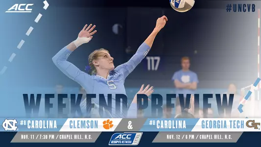 Heels Open Six-Match Homestand Against Clemson, GT