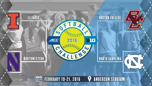 Tar Heels Host First Softball Big Ten/ACC Challenge