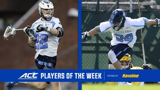 UNC Sweeps ACC Men's Lacrosse Player of Week Awards