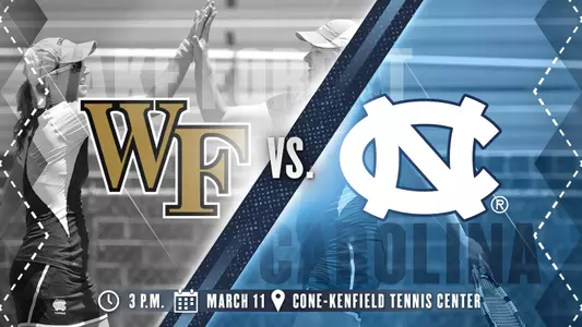 No. 4 UNC Hosts #22 Wake Friday Afternoon