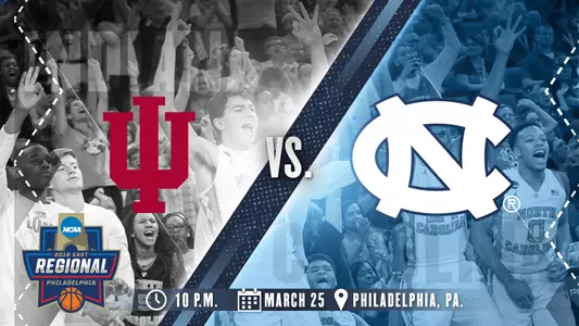 Tar Heels Set For Indiana In Sweet 16