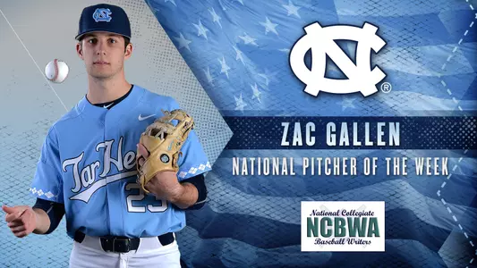 Gallen Named National Pitcher Of The Week
