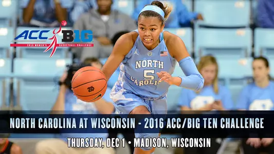 Carolina To Visit Wisconsin In ACC/Big Ten Challenge