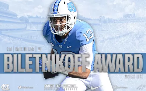 Hollins Named To Biletnikoff Award Watch List