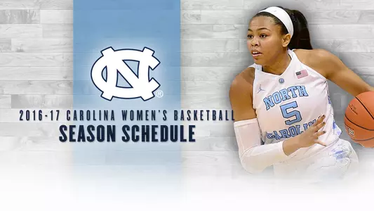 Carolina Releases 2016-17 Women's Basketball Schedule
