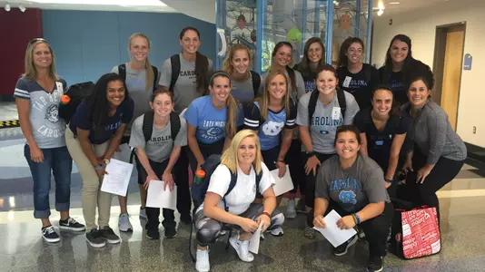 Softball Team Visits With Patients At UNC Hospitals