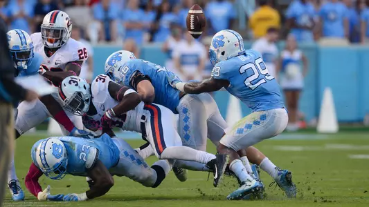 Cayson Collins (23), Cole Holcomb (36), J.K. Britt (29)