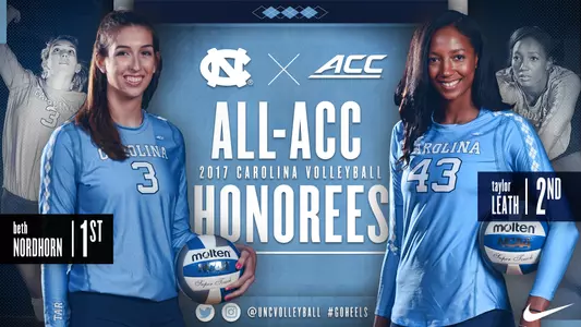 2017 All-ACC, Beth Nordhorn, Taylor Leath