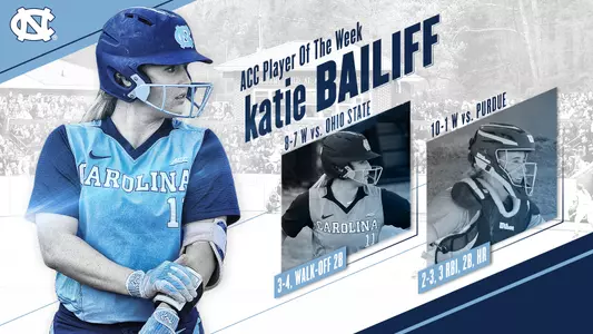 Katie Bailiff Named ACC Player Of The Week