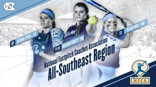 Three Tar Heels Named NFCA All-Southeast Region