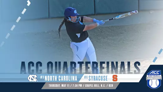 UNC's Postseason Begins At Home Against #6-Seed Syracuse