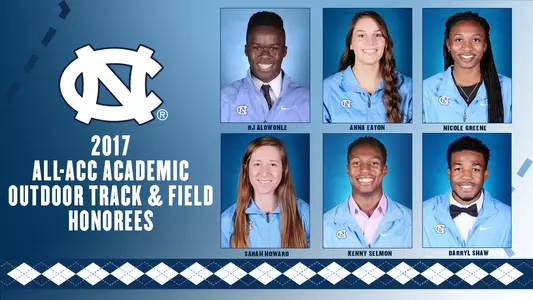Six Tar Heels Earn All-ACC Academic Honors