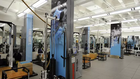 weight room, men's basketball, Smith Center