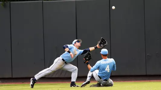 (L-R) Brandon Riley (1) and Brandon Martorano (4) can't get to...
