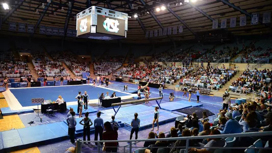 Carmichael Arena
balance beam
University of North Carolina Gymnastics v North Carolina State
Carmichael Arena
Chapel Hill, NC
Friday, January 12,2018