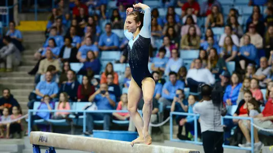 Morgan Lane
balance beam
University of North Carolina Gymnastics v North Carolina State
Carmichael Arena
Chapel Hill, NC
Friday, January 12,2018