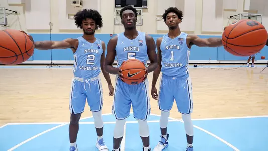 Coby White, Nassir Little, Rechon "Leaky" Black