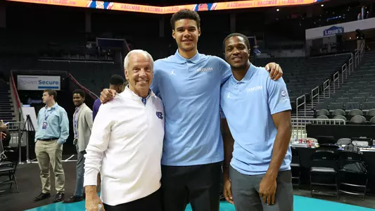 Roy Williams, Cameron Johnson, Kenny Williams ACC Operation Basketball 2018-19