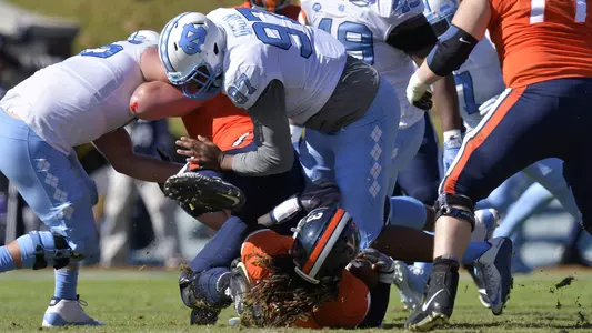 North Carolina Tar Heels defensive tackle Jalen Dalton #97
University of North Carolina Football v Virginia
Scott Stadium
Charlottesville, VA
Saturday, October 27, 2018